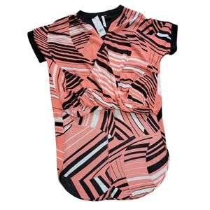 NY Collection Blouse Women's Size XL coral